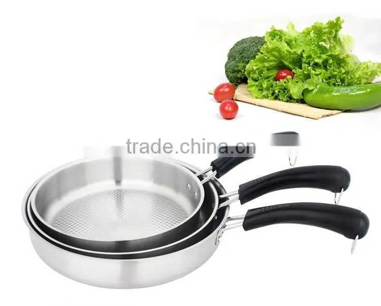 best sell induction cooking pan/ stainless steel nun stick frying pan/ detachable sauce pan