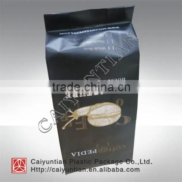 Sealed side gusset black tea Powder Bag with valve