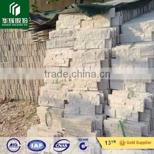 White Quartz Rough Stacked Slate Culture Stone
