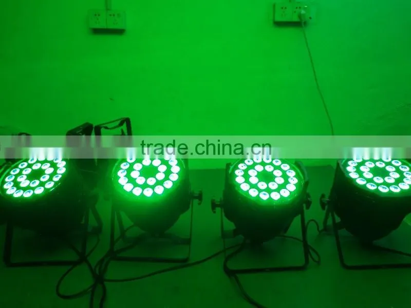 24x18w led par RGBWA UV 6in1 Stage lighting led washing par high power full colors dmx512 DJ led par64 RGBWA+UV 6 in 1 Leds