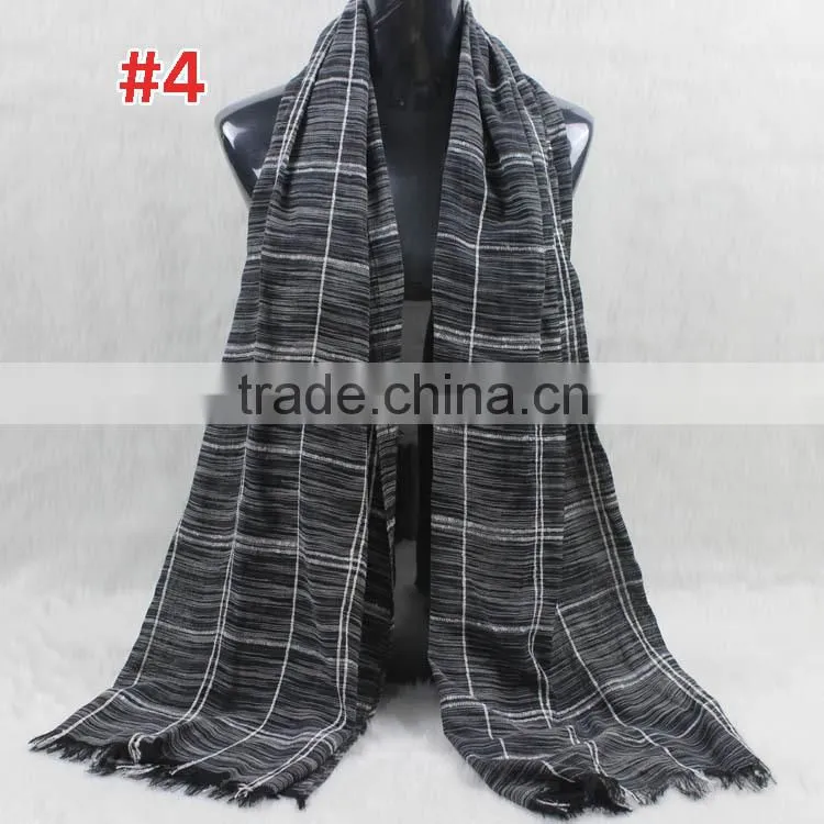 2016 Fashion Ladies Checked Plaid Viscose Pashmina Blanket Scarf Shawl