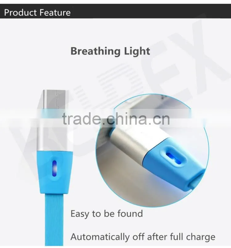 Breathing Light LED USB-C 2.0 Cable Without Twine