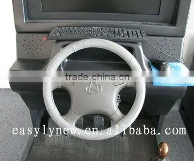 Right hand and left hand automobile driving simulator