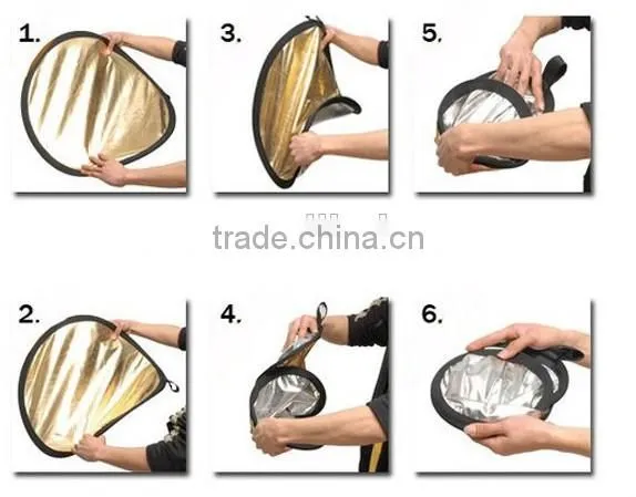 110cm 2 In 1 Foldable Photo Studio Reflector Board Flash Reflector