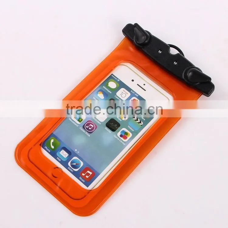 Waterproof floating cases orange color