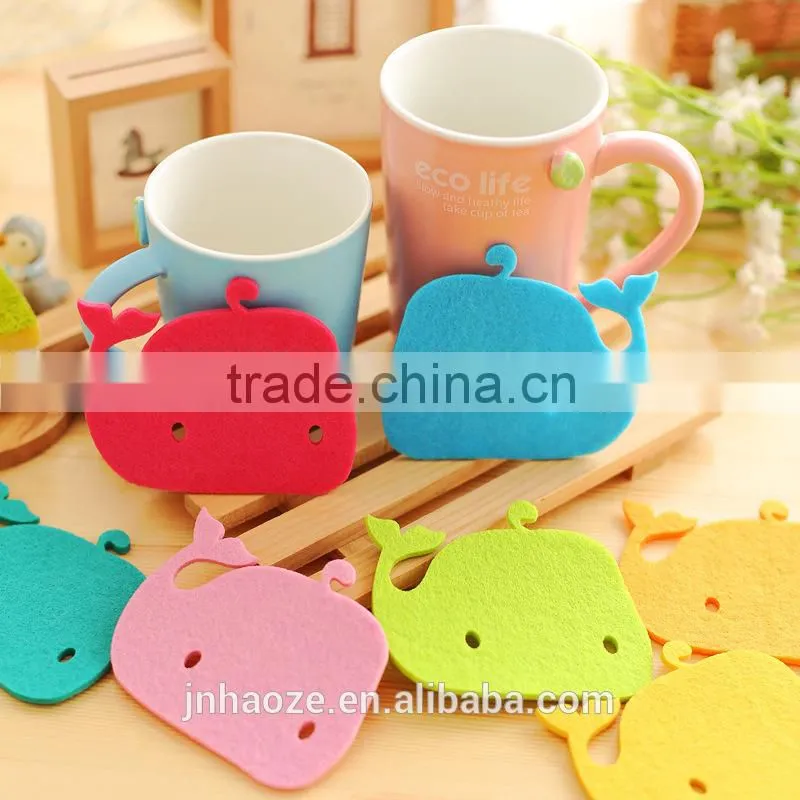 2015 special design whale coaster PVC Cup mat bowls JCH-010