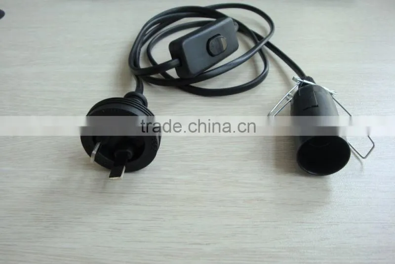 SAA standard power cord with inline switch for lamp of Australia/New Zealand