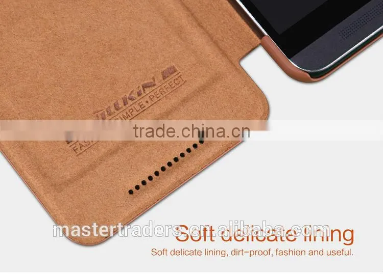 Original NILLKIN Qin Series Wallet Flip PU Leather Case For HTC One E9 Plus MT-3513