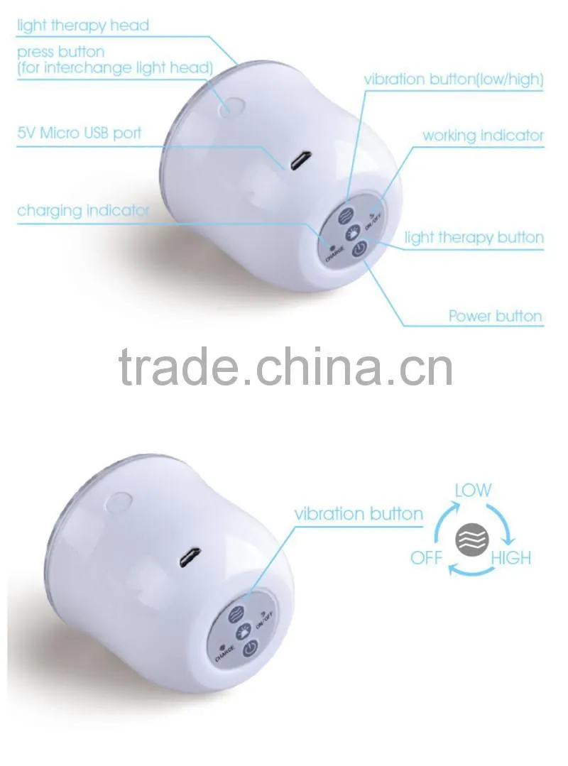 Facial led personal massager led light therapy for hair New light therapy