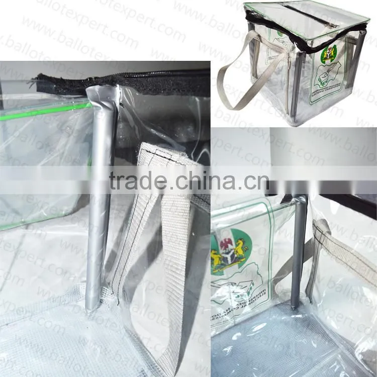 Collapsible Pvc Ballot Box/ Clear Customized Pvc Ballot Box
