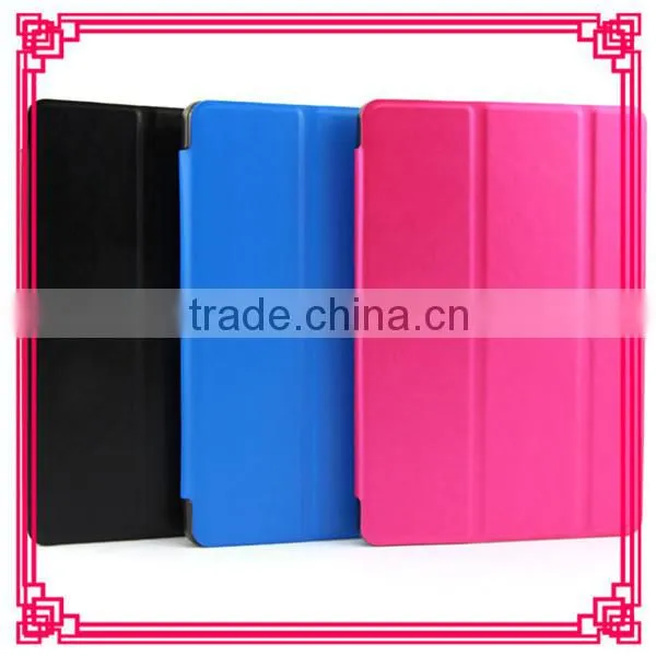 Transparent PC cover holder leather case for XiaoMi pad