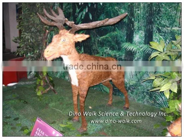 Animatronic animal elk from ice age 1.5 meters long