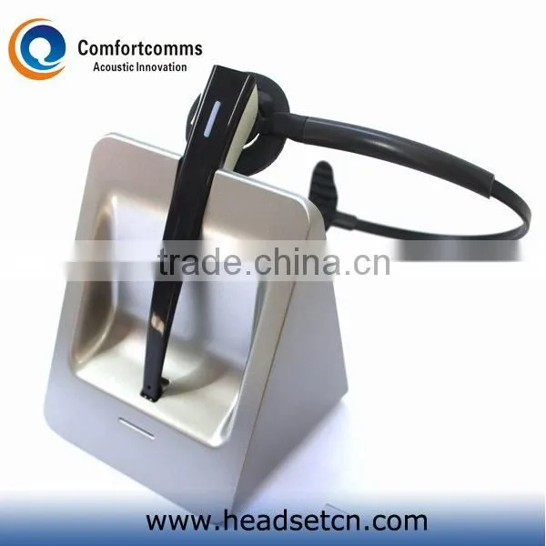 High quality noise cancelling call center desk phone and computer long range wireless headset CW-3000
