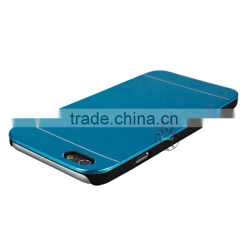 hybrid pc+metal cover case for iphone6, cover case for iphone6