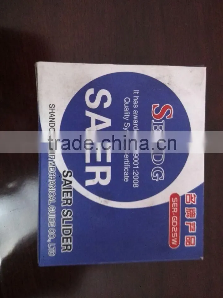 CNC linear guide RGR25 with RGH25HA and RGW25HC linear slider