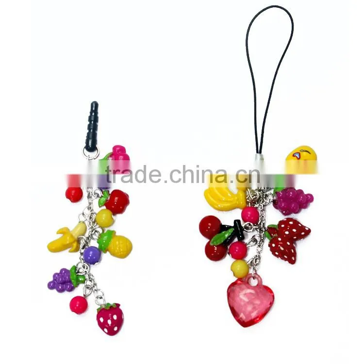 factory wholesale resin flower turtle shape cell mobile phone strap for present
