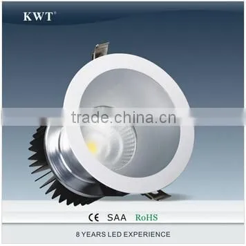CE RoHS SAA TUV GS Certification Anti-glare Commercial COB LED Downlight 22w-100w