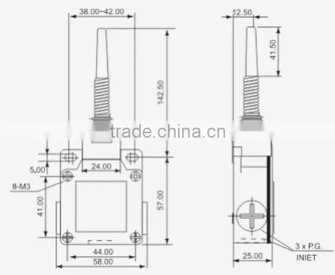 4NO+1NC RSA limit switch Original manufacturer