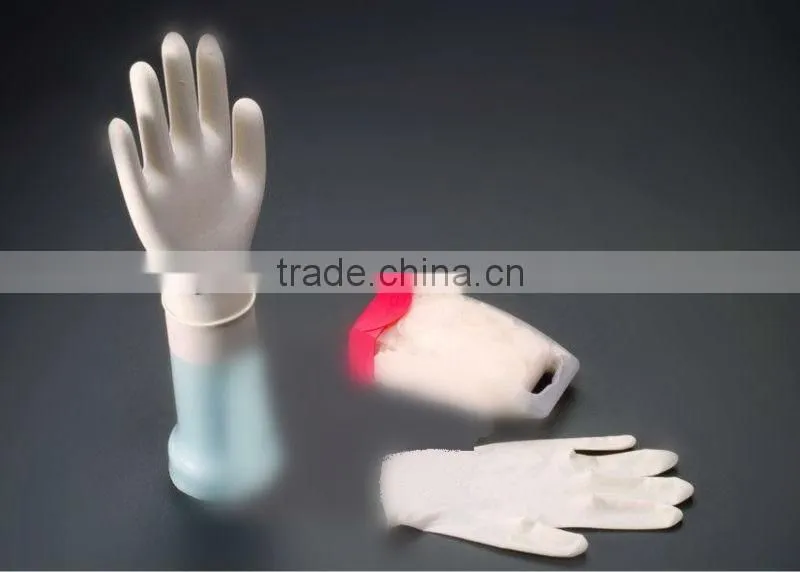 Wholesale natural white, small / medium / large, disposable and powder examination gloves