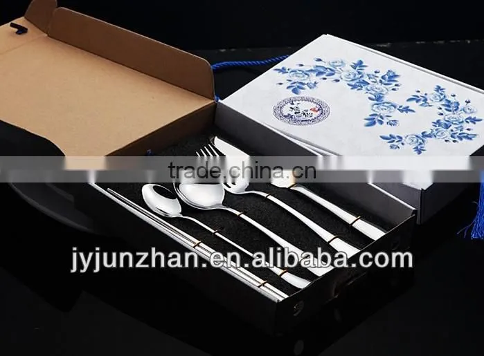 Stainless steel gift cutlery with high mirror polishing and low price--perfect design