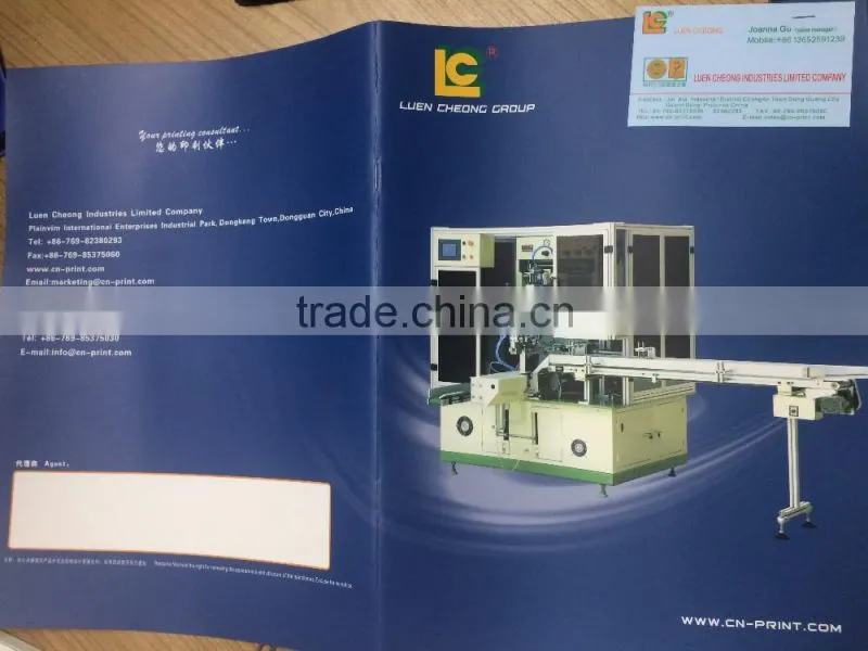 LC pad printing screen printing machine catalogue