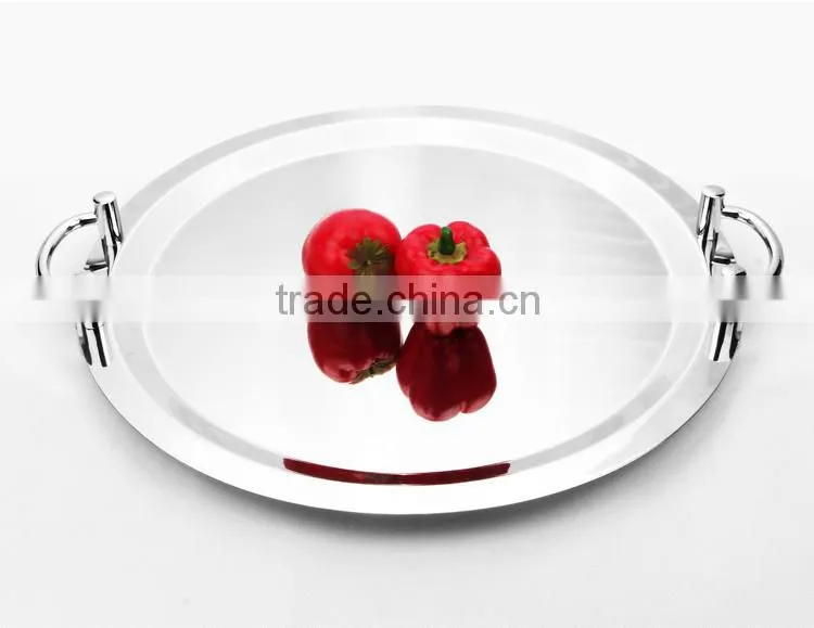 new products of gold rim stainless steel mirror polishing dinner plates for weddings