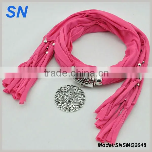 Fashion Lovely owl pendant hot sell yiwu charm scarf jewelry