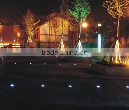 Outdoor Shenzhen factory Aluminum , stainless stell housing Edison 3W LED inground lamp