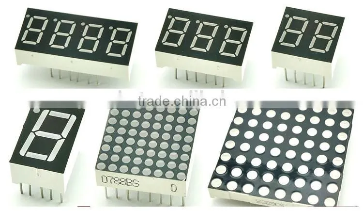 7 Segment LED Numeric And Character Display Module ( 0.5'' 0.56" Red 2 Digits Characters Common Cathode )