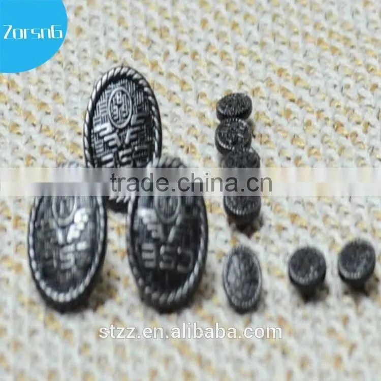 Lead-free custom latest fashion 20mm silver matte hot-sale garment quality insert zinc alloy jeans buttons