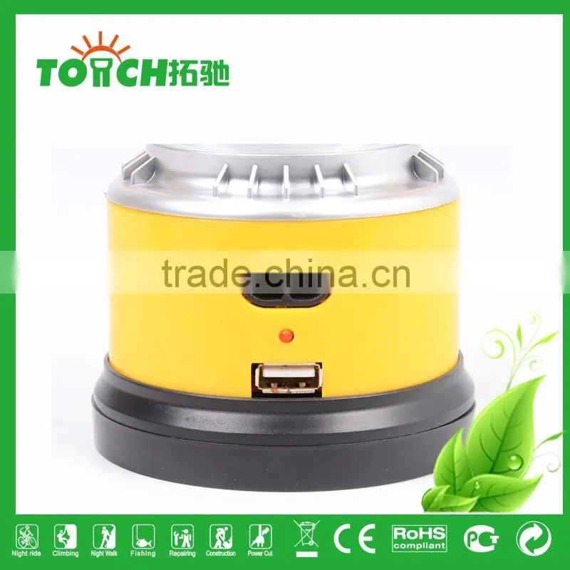 Classical Rechargeable Camping Lantern Design ABS Plastic For Dry Battery Outdoor Camping Light Lamp with USB