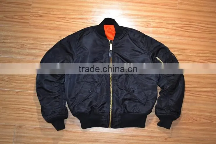 top quality nylon fabric men winter pilot jackets