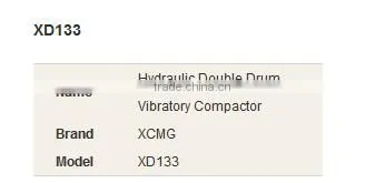 XCMG XD133 Hydraulic Double Drum Vibratory Compactor