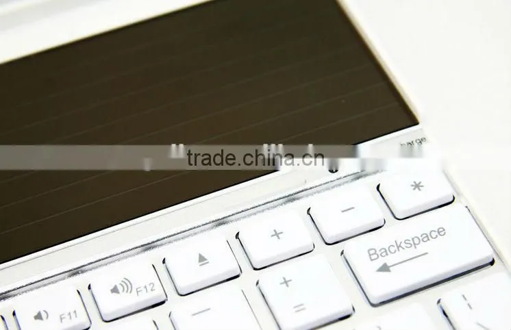 Bluetooth keyboard for ipad, solar wireless bluetooth keyboard for ipad 3