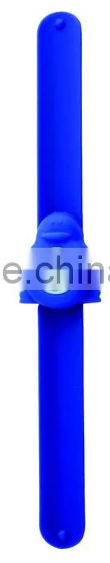 Slap Band Watch with Quartz Movement, Alloy Case and Silione Bands Material