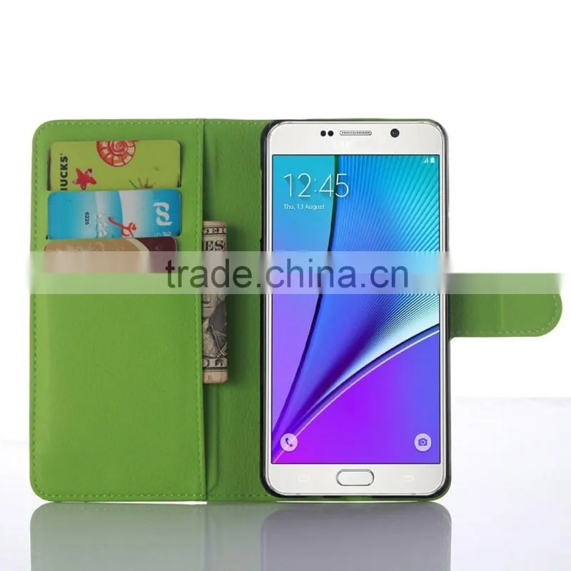 Litchi Wallet Pu Leather Case Mobile Phone Leather Case For Sumsung Galaxy A510