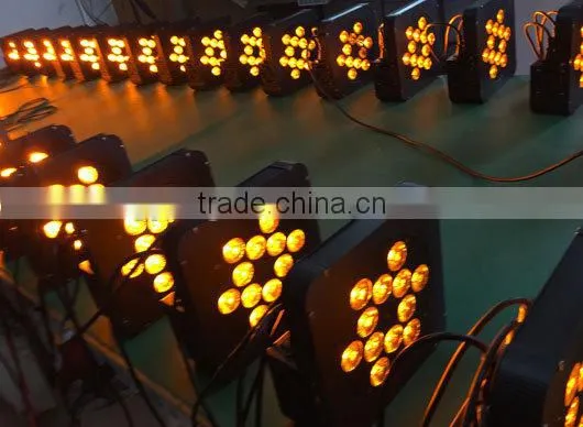 Excellent quality hot-sale 12*15w rgbwa+uv 6 in 1 flat led par 64 stage lights