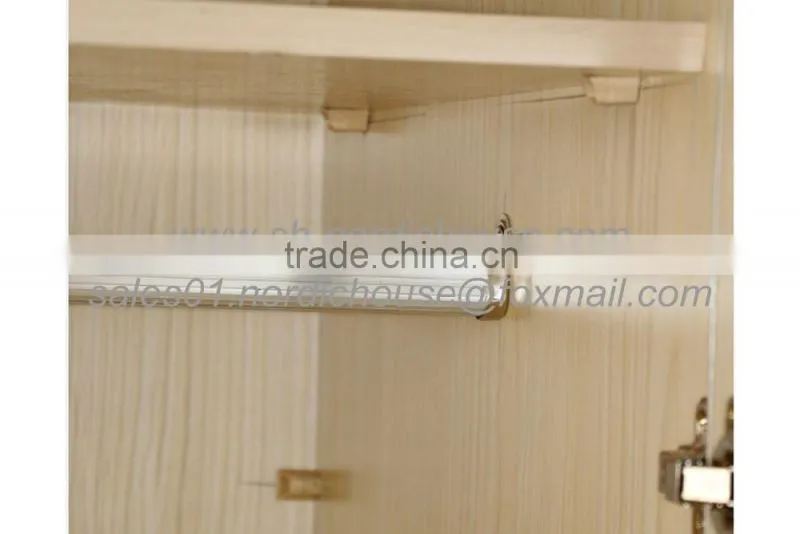 Convenient and fashionable flat packing bedroom funiture built in wardrobe