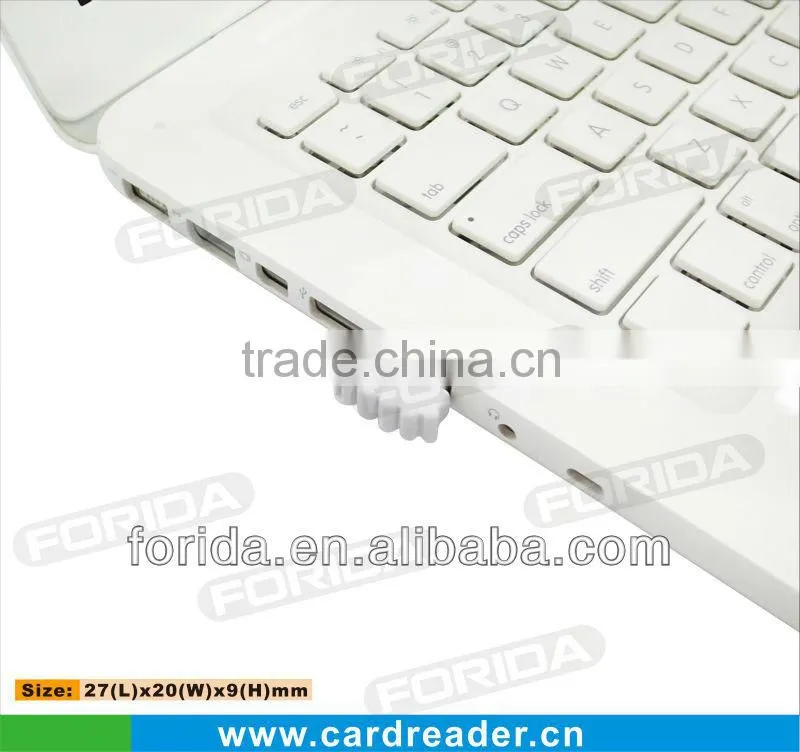 foot shape promotional gifts micro sd card reader