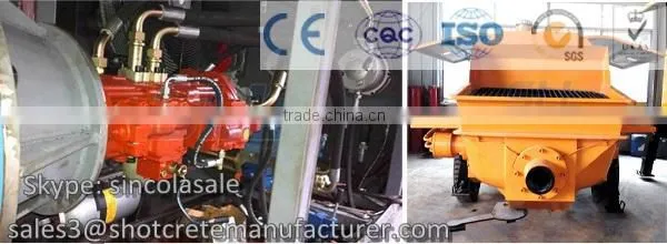 High Quality Small trailer mounted concrete pump supplier.