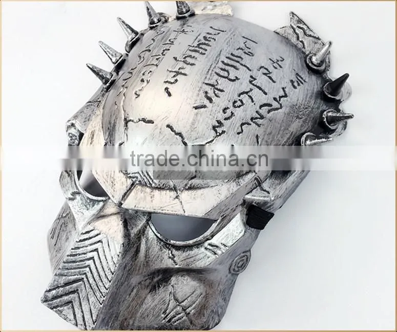 Cosplay party mask predator mask Gold and Silver