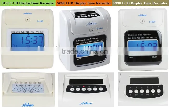 employee time card punch time clock machine