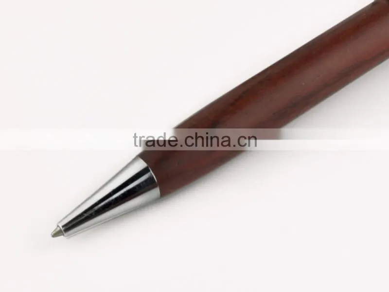 hot sell logo engraved red wooden pens for promotion