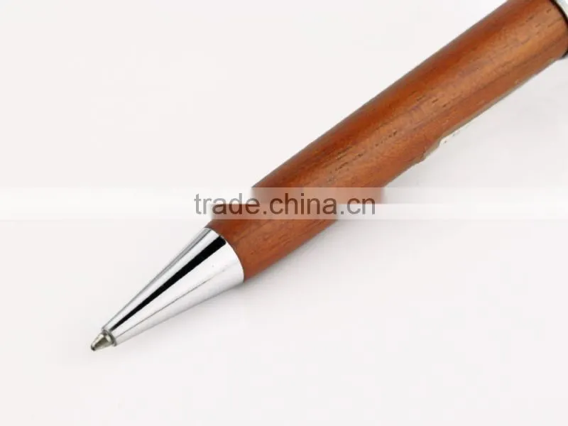 hot sell logo engraved red wooden pens for promotion
