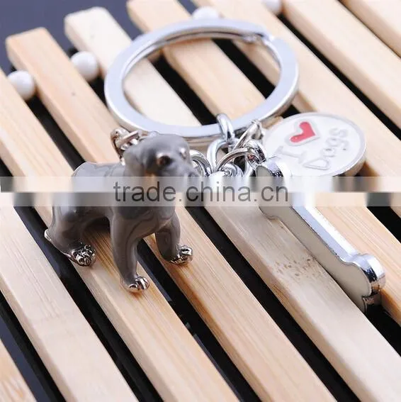 custom mini security bog hard pvc zine alloy lover key ring