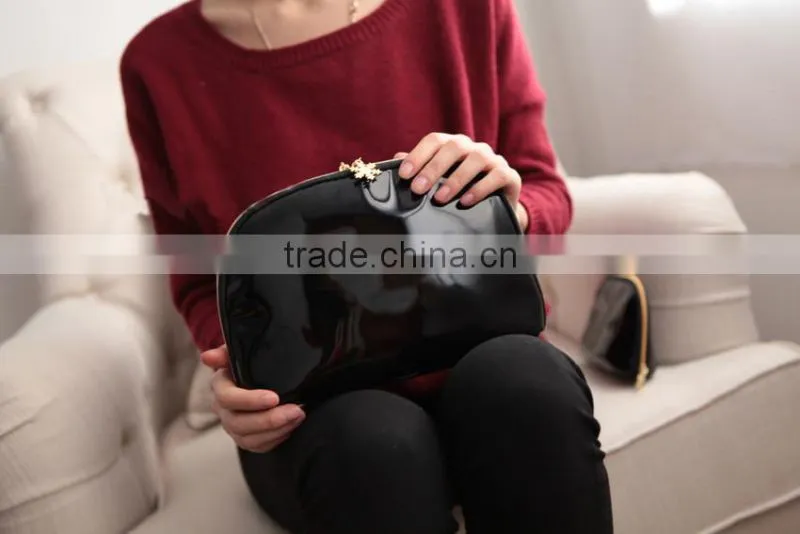 2016 Custom Makeup Travel Promotional Fashion PU Cosmetic Bags,Pvc make up brushes bag