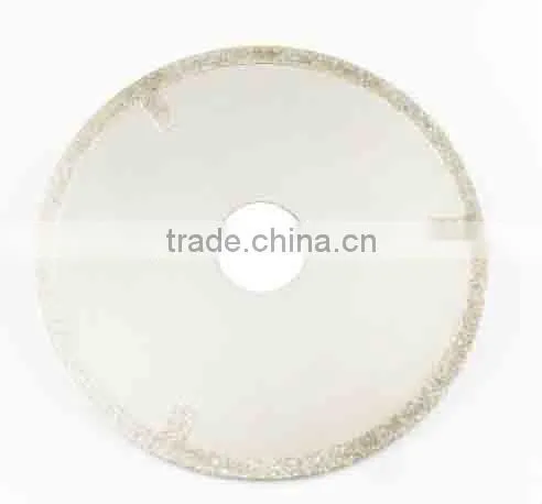 Electroplated diamond cutting wheels with triangle shape on the surface