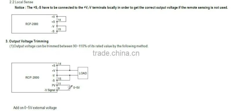 Mean Well 2000w 24v with PFC function High efficiency High Power density Front End Power supply