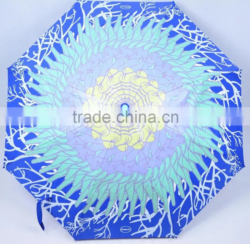 Amazing unique color change printing umbrella with customized logo