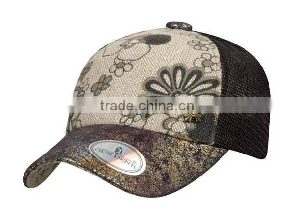 Yangzhou Factory Manufacture High Quality LED Cotton Baseball Cap with Optical Fiber Lights